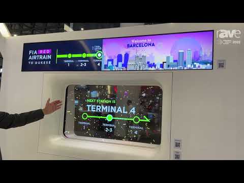 ISE 2022: LG Electronics Shows Transparent OLED Signage for Public Transportation Applications