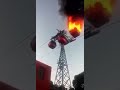 Fire of Ropeway at Pavagadh near Vadodara