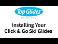 Click & Go Ski Glides for Stander EZ Fold-N-Go Travel Walker
