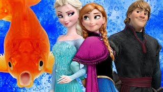 Frozen Elsa Finger Family 3D Animated Children Songs Fish Cartoon Finger Family Nursery Rhyme