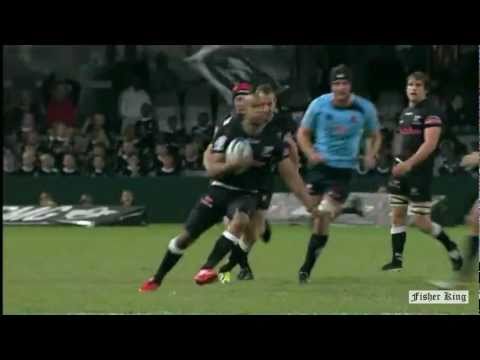 JP Pietersen try - Sharks v Waratahs - Super Rugby Rd.15 - 2011