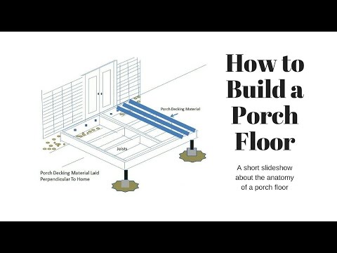 How to Build Porch Floor by Front Porch Ideas - YouTube