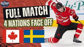 Canada Vs Sweden 4 Nations Face Off Nhl Hockey Full Game Replay