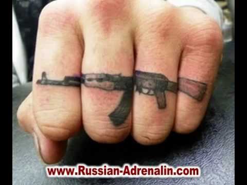 Ak - 47 tattoo. Татуировки автомата Калашникова. - YouTube