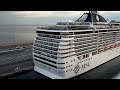 Msc Splendida e Msc Fantasia si salutano a Barcellona