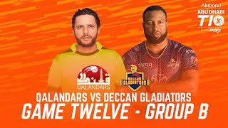 Match 12 HIGHLIGHTS I Qalandars vs Deccan Gladiators I Day 4 I Abu Dhabi T10 I Season 4