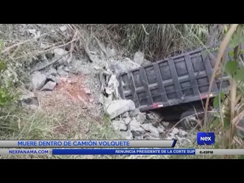 Muere dentro de camión volquete en Panamá Oeste