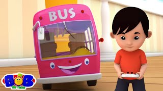 Колеса На Автобусе, Уличное Транспортное Средство Видео И Детей Песни