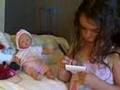 Ella Bella plays waitress video