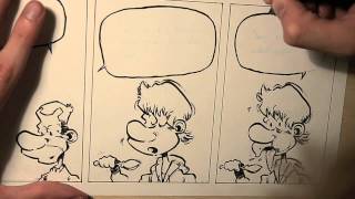 Drawing a Cartoon Comic Strip, Inking/Coloring