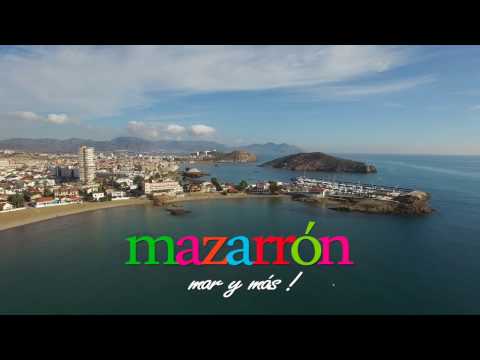 Video aรฉreo de la Playa de Bahรญa en Puerto de Mazarrรณn - Murcia