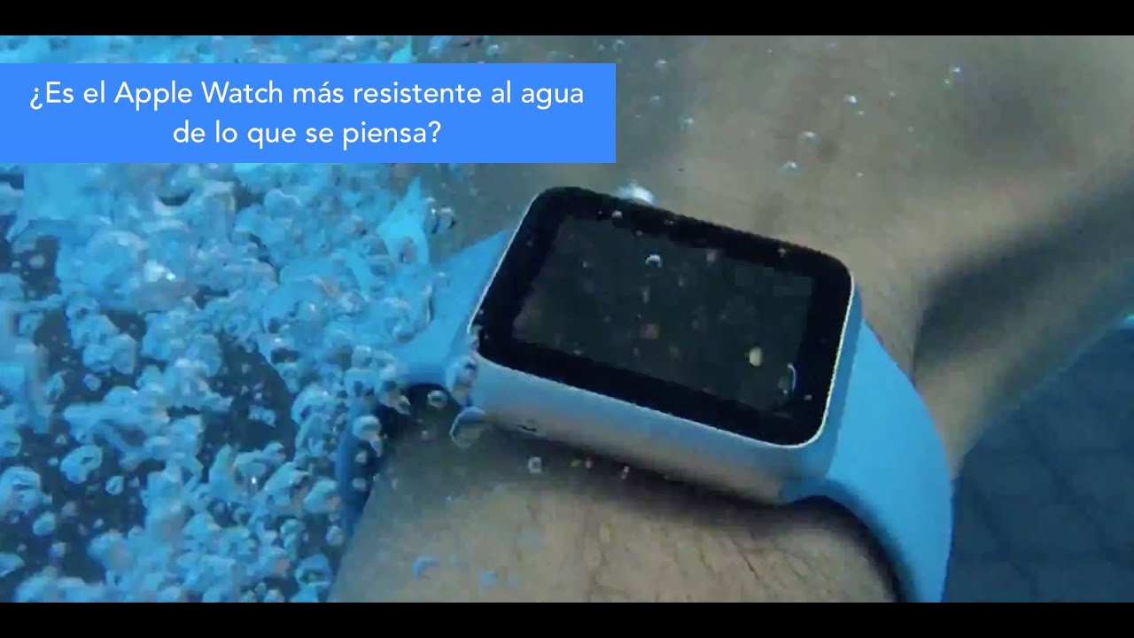 Apple Watch sería resistente al agua pero no a prueba de agua