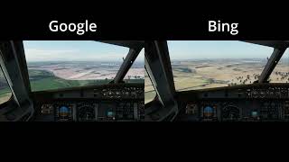 Ortho4Xp - Google Vs Bing Imagery Comparison - Landing At London Luton Airport X-Plane 12