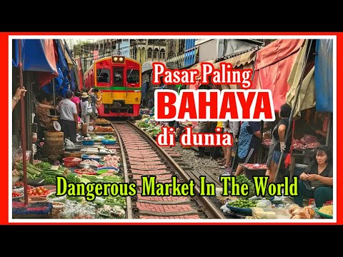 ตลาดร่มหุบ | Maeklong Railway Market | Amphawa Floating Market (Sabahan Youtuber Vlog)