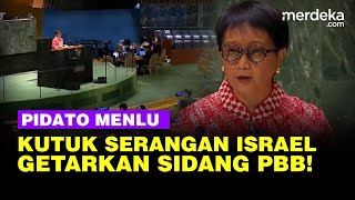 Pidato Tegas Menlu Retno Kutuk Israel Getarkan Sidang Darurat PBB!