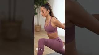 Sora 2 Ai Girl Doing Yoga Cant Stop Farting