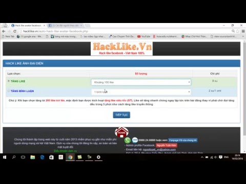 Hướng dẫn hack like facebook - lấy mã token hacklike.vn