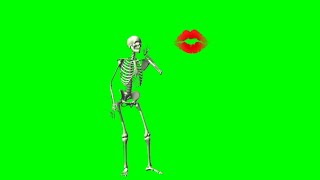 Human Bone Structure Move Green Screen Video Green Green Effect