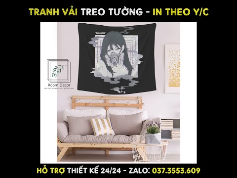 Tranh vải treo tường nghệ thuật | In tranh vải treo phòng khách | Trang trí căn phòng ngủ đẹp | Room