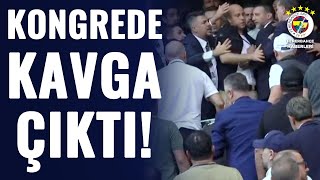 Fenerbahçe Kongresinde Kavga Kri̇zi̇ Kongre Üyeleri Arasında Gergin Anlar Yaşandı