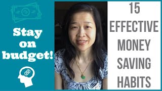 Frugal habits for 2019 | Save money | Stay on budget | 15 effective money saving tips