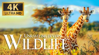 Unraveling Deverse Wild 4K 🫎 Magnificent Animal Safaris Relaxation Movie With Relaxing Piano Music