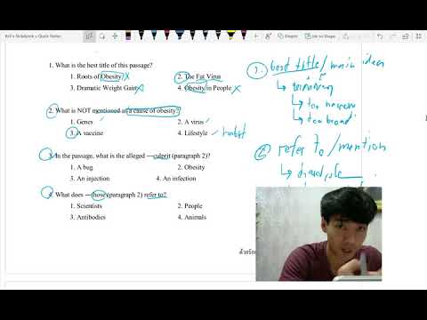 เทคนิคการทำข้อสอบรีดดิ้ง Reading Test Techniques | PetchsWorld English