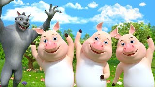 Three Little Pigs | Nursery Rhymes for Children | Stories for Babies by Little T