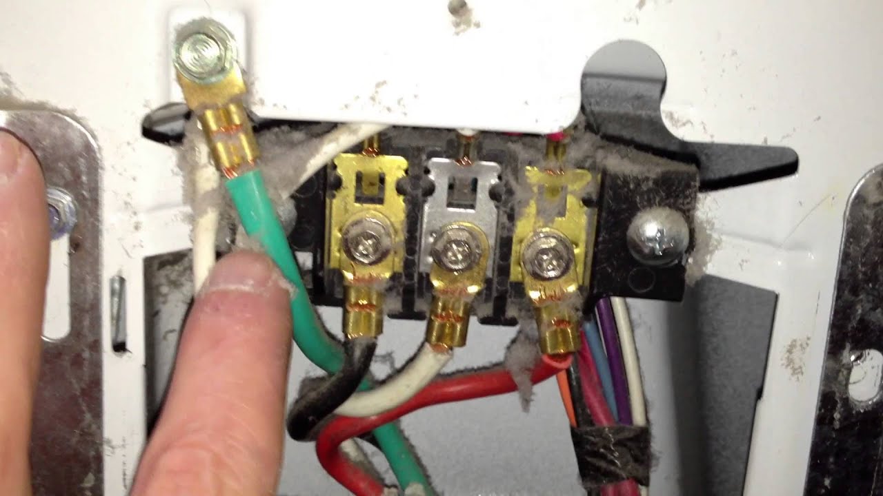 How to Correctly Wire a 4-Wire Cord in an Electric Dryer Terminal Block
