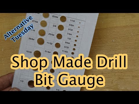Shop Made Drill Bit Gauge
