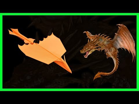 How to make a boomerang paper airplane dragon | Cách gấp máy bay giấy hình con rồng