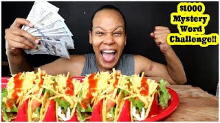 Giving My Wife 100 Every Time She Says A Mystery Word Homemade Taco Mukbang
