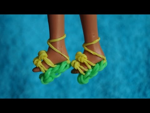 Как сделать из резинок куклу видео