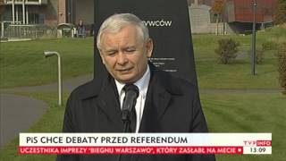 Pis Chce Debaty Przed Referendum W Warszawie Tvp Info, 07.10.2013