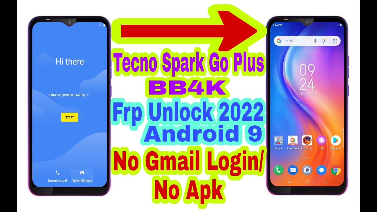 Tecno Spark Go Plus (BB4K) 9.0 Frp Bypass Without Pc Tecno Spark Go Plus (BB4K) 9.0 Frp Bypass Without Pc