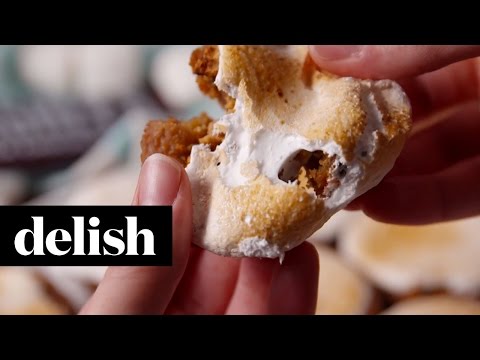 VIDEO : s'mores cookie cups | delish - you're gonna want s'more. directions 1. preheat oven to 400º and grease a 12-cup muffin tin with cooking spray. formyou're gonna want s'more. directions 1. preheat oven to 400º and grease a 12-cup mu ...