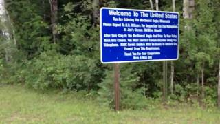 International border crossing at Angle Inlet