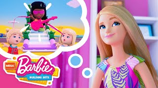 Barbie Россия | Музыкальная Водная Горка! | Mega Building Adventures With Barbie +3