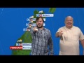 Jack Black presents the weather forecast