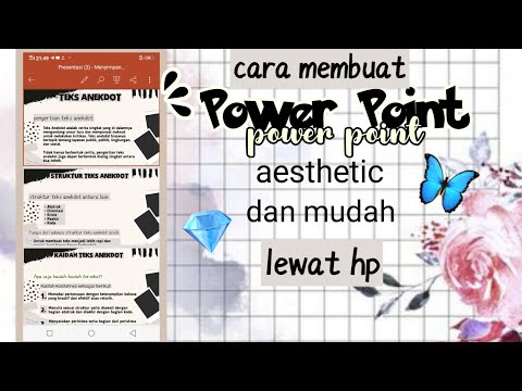 CARA BUAT POWER POINT AESTHETIC DI HP ( PEMULA ) simple