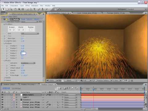 After effects урок 23: 3D анимация тонких частиц (Andrew Kramer)