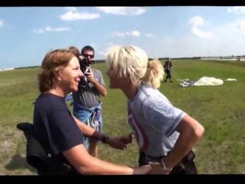 Lesbian wedding proposal. Kimmys Romantic mind blowing skydive...