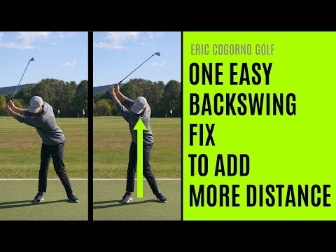 GOLF: One Easy Backswing Fix To Add More Distance - Eric Cogorno Golf Lesson