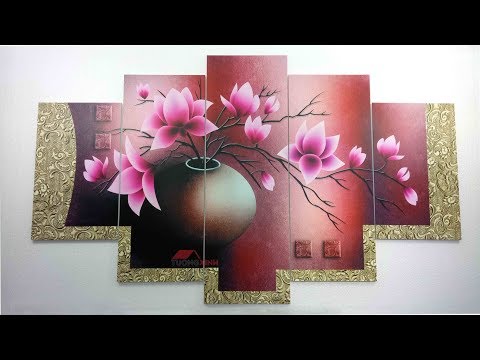 Tường Xinh - Tranh treo tường nghệ thuật - Hoa Mộc Lan - PK589