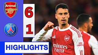 Arsenal Vs Psg 6-1 Shocking Comeback & Crazy Highlights 2025