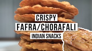 SIMPLE HOMEMADE FAFRA / CHORAFALI RECIPE, DELICIOUS INDIAN SAVOURY PASTRY, Crispy & Flaky