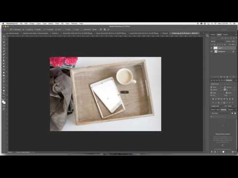 How to turn a stock photo into a PSD file or mockup.