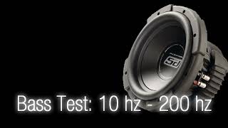 Bass Test_10 hz - 200 hz [Sound Only] Subwoofer