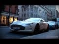 Aston Martin One-77 - Startup and Shots - The ONLY Right-Hand-Drive Car