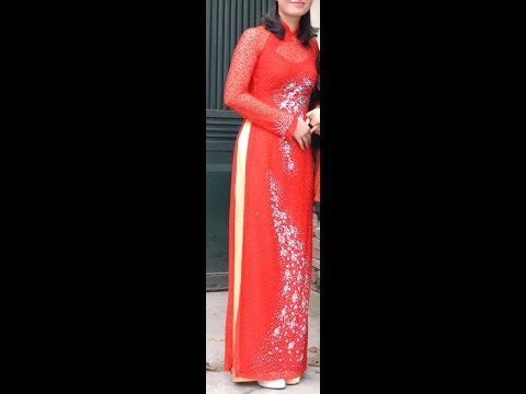 Hướng dẫn cắt may áo dài truyền thống-Phần 4: Cách cắt tay áo dài. How to cut ao dai.